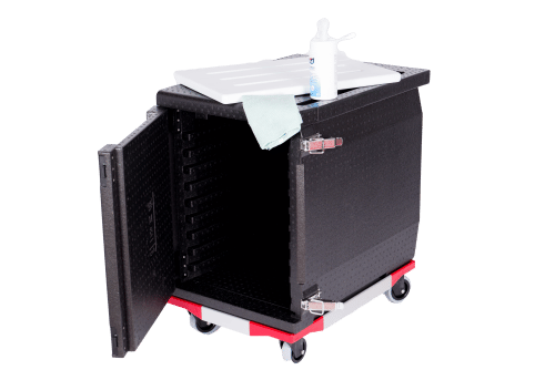 DistriFresh-600x400-FRONTAL-146-Litres-ouverte-2-tiers-sur-chariot-plaque-et-kit-nettoyage