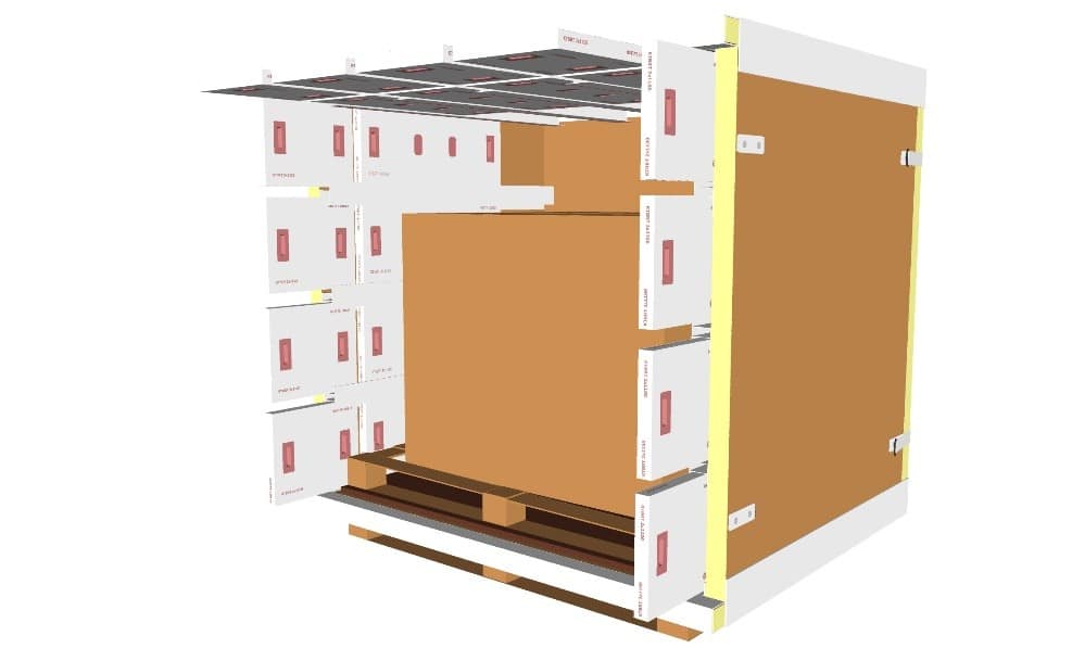 utilisation de plaques eutectiques dans un conteneur isotherme passif